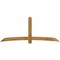 Ekena Millwork Bellingham Rough Sawn Timber Gable Bracket, Western Red Cedar, 108"W x 45"H x 4"D x 6"F, 10/12 Pitch GBW108X45X0406BEL00RWR - alternate 1